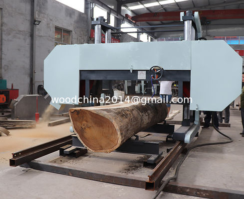 Máy cắt gỗ lớn Động tay băng ngang máy cưa