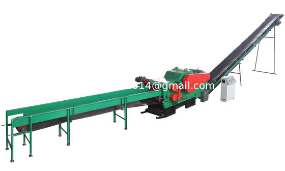 12 Meter Outlet Conveyor Length Wood Crusher cho nhu cầu sản xuất quy mô lớn