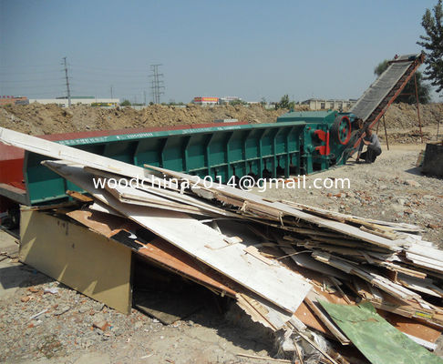 12 Meter Outlet Conveyor Length Wood Crusher cho nhu cầu sản xuất quy mô lớn