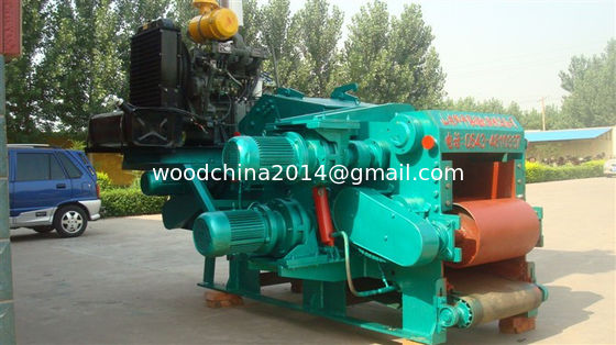 12 Meter Outlet Conveyor Length Wood Crusher cho nhu cầu sản xuất quy mô lớn