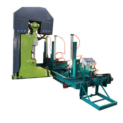 Máy cưa vòng dọc cắt gỗ tự động MJ3210 40'' với giá đỡ gỗ