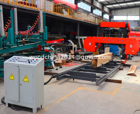 Máy cưa gỗ cầm tay 1000mm 1300mm Máy cưa vòng chạy bằng điện ngang với nguồn cấp biến tần