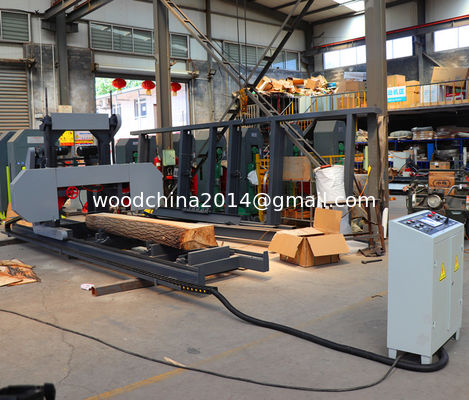 Máy cưa gỗ cầm tay 1000mm 1300mm Máy cưa vòng chạy bằng điện ngang với nguồn cấp biến tần