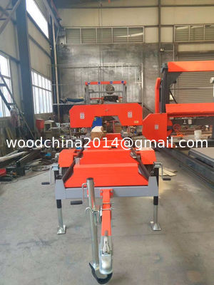 Máy cưa gỗ di động di động Máy cưa gỗ nhỏ Xử lý gỗ đơn giản để vận hành