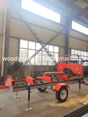 Máy cưa gỗ di động di động Máy cưa gỗ nhỏ Xử lý gỗ đơn giản để vận hành