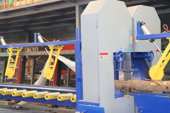 Máy cưa vòng đứng Dia 100mm-500mm Máy cưa vòng hai đầu để cắt khúc gỗ