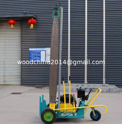 Máy cưa dây chuyền gỗ di động