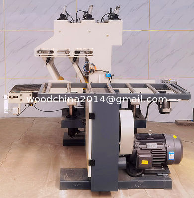 Máy cưa dây chuyền đa chức năng Thợ mộc làm gỗ Máy cưa dây chuyền tự động Máy cưa hiệu quả cao