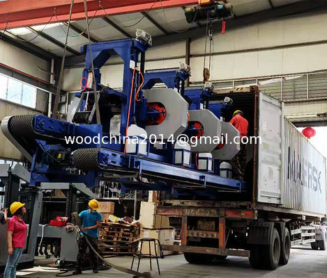 Dây cưa dây chuyền ngang Máy cưa gỗ nhiều lưỡi bán nóng